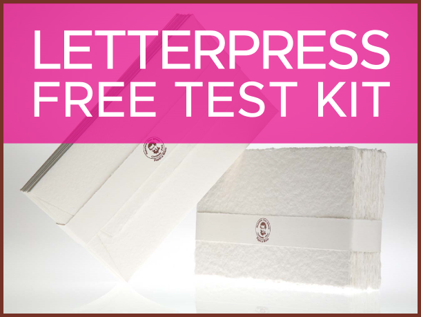 Request letterpress paper evaluaton kit